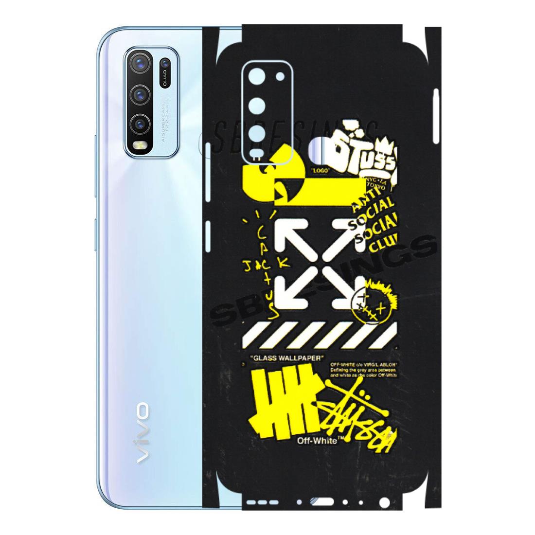 VIVO Y Series Phone Skins (All Models) - Anti Social Graffiti - 3D Embossed Finish (L-198) Vivo Y50