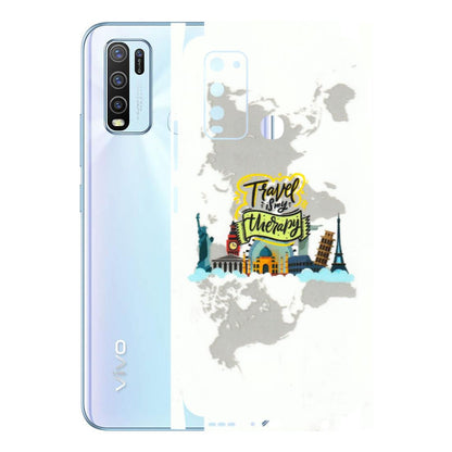 VIVO Y Series Phone Skins (All Models) - Travel Therapy - 3D Embossed Finish (L-199) Vivo Y50