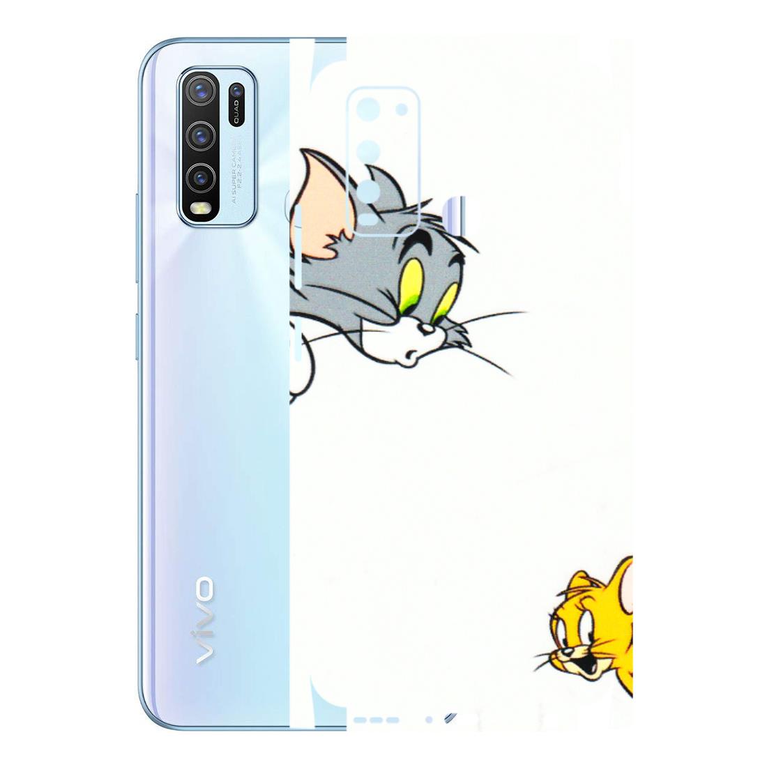 VIVO Y Series Phone Skins (All Models) - Cute Tom And Jerry - 3D Embossed Finish (L-220) Vivo Y50