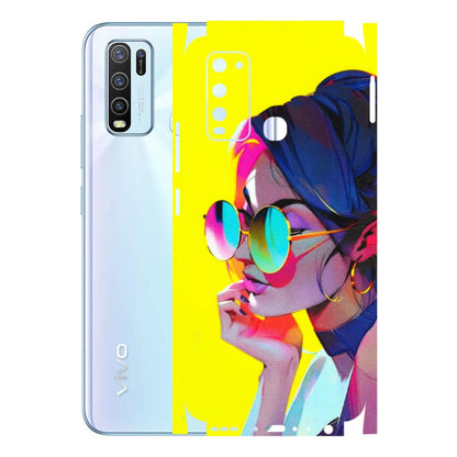 VIVO Y Series Phone Skins (All Models) - Bold Stylish Girl - 3D Embossed Finish (L-222) Vivo Y50
