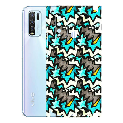VIVO Y Series Phone Skins (All Models) - Funky Zig Zag - 3D Embossed Finish (L-223) Vivo Y50