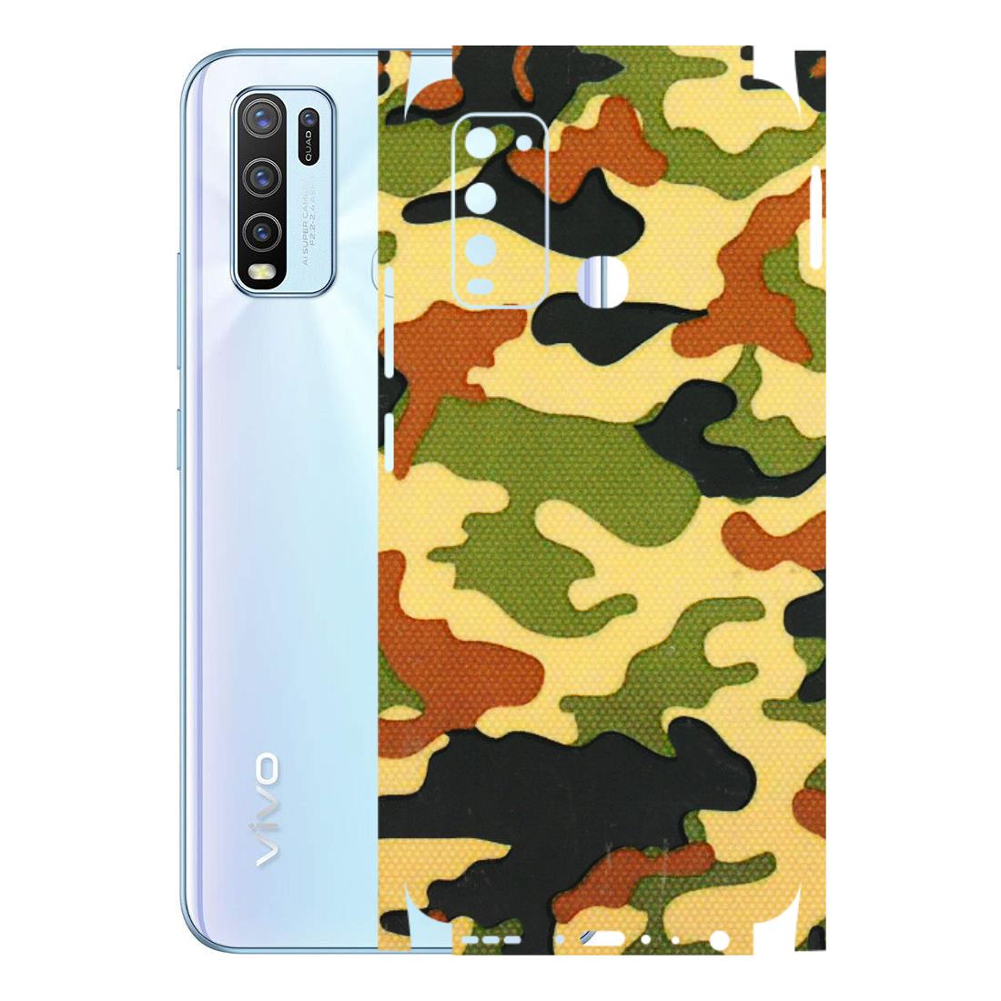 VIVO Y Series Phone Skins (All Models) - Indian Military - 3D Embossed Finish (L-234) Vivo Y50