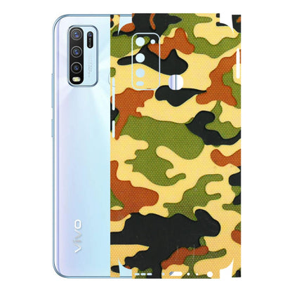 VIVO Y Series Phone Skins (All Models) - Indian Military - 3D Embossed Finish (L-234) Vivo Y50