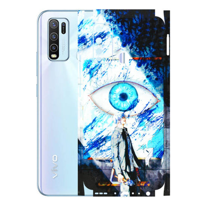 VIVO Y Series Phone Skins (All Models) - Gojo Satoru evil eye - 3D Embossed Finish (L-239) Vivo Y50