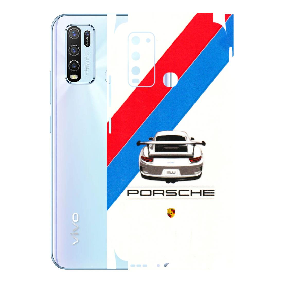 VIVO Y Series Phone Skins (All Models) - Porche Car Sober Logo - 3D Embossed Finish (L-248) Vivo Y50