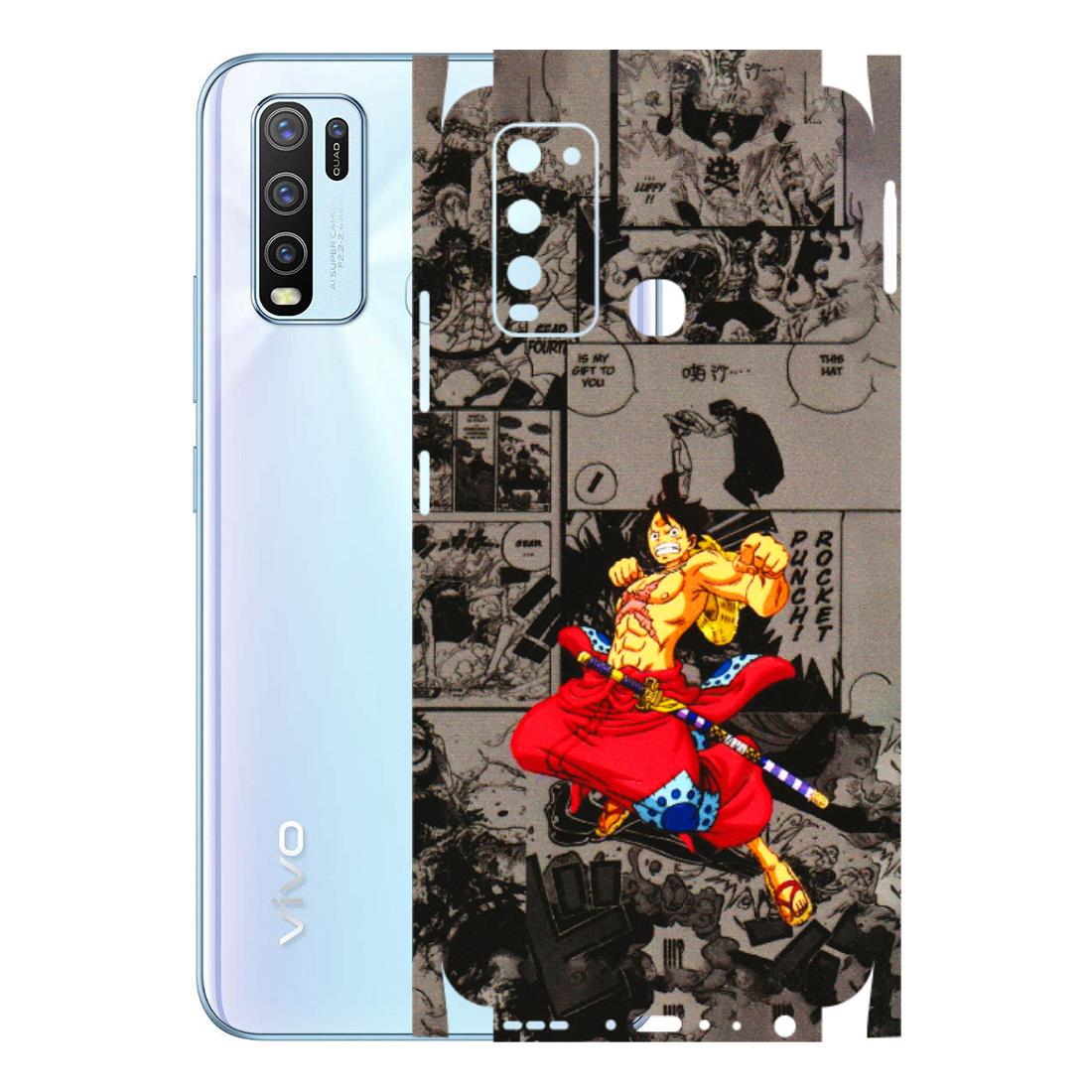 VIVO Y Series Phone Skins (All Models) - One Piece Rocket Punch Manga - 3D Embossed Finish (L-25) Vivo Y50
