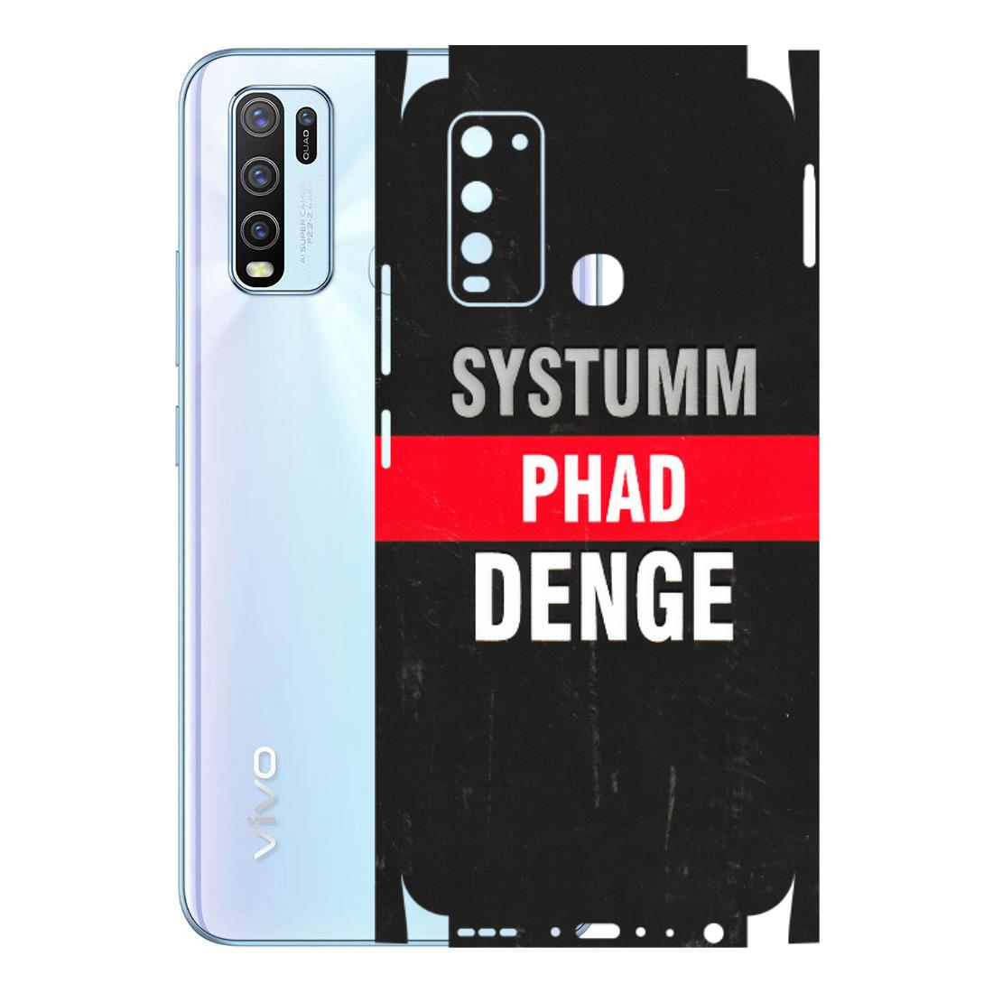 VIVO Y Series Phone Skins (All Models) - Systumm Phad Denge - 3D Embossed Finish (L-278) Vivo Y50