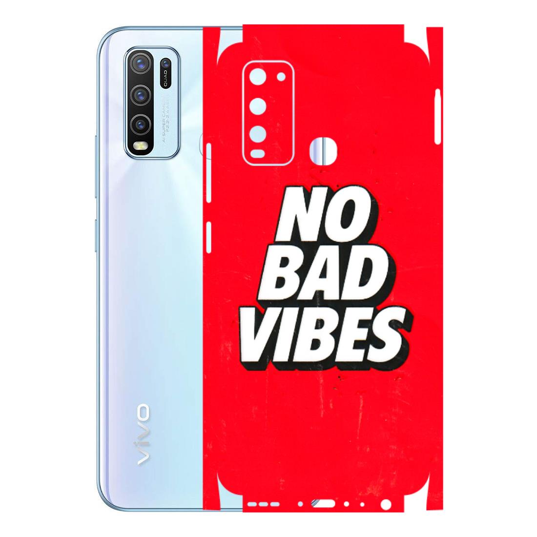 VIVO Y Series Phone Skins (All Models) - No Bad Vibes - 3D Embossed Finish (L-280) Vivo Y50