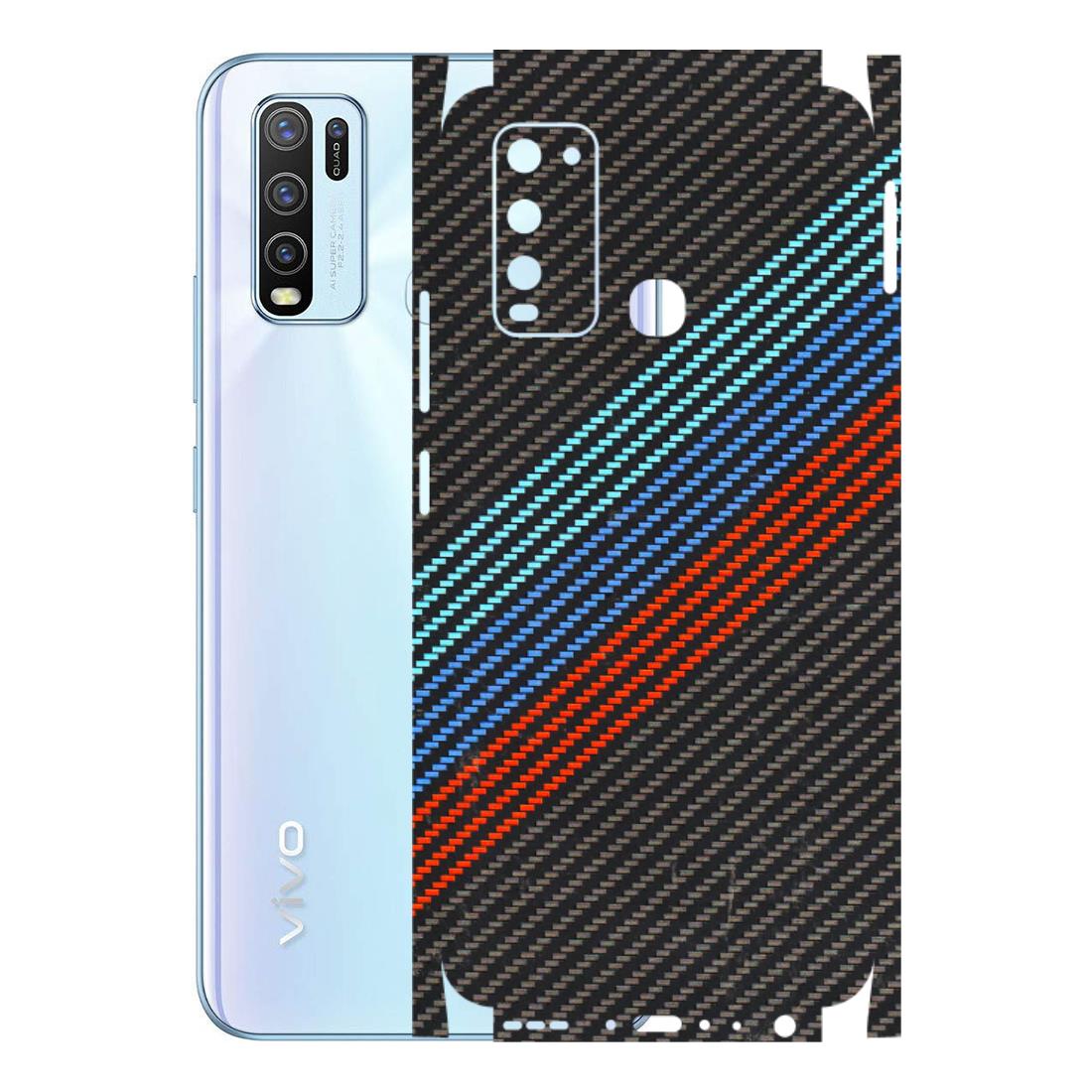 VIVO Y Series Phone Skins (All Models) - Carbon BM - 3D Embossed Finish (L-302) Vivo Y50
