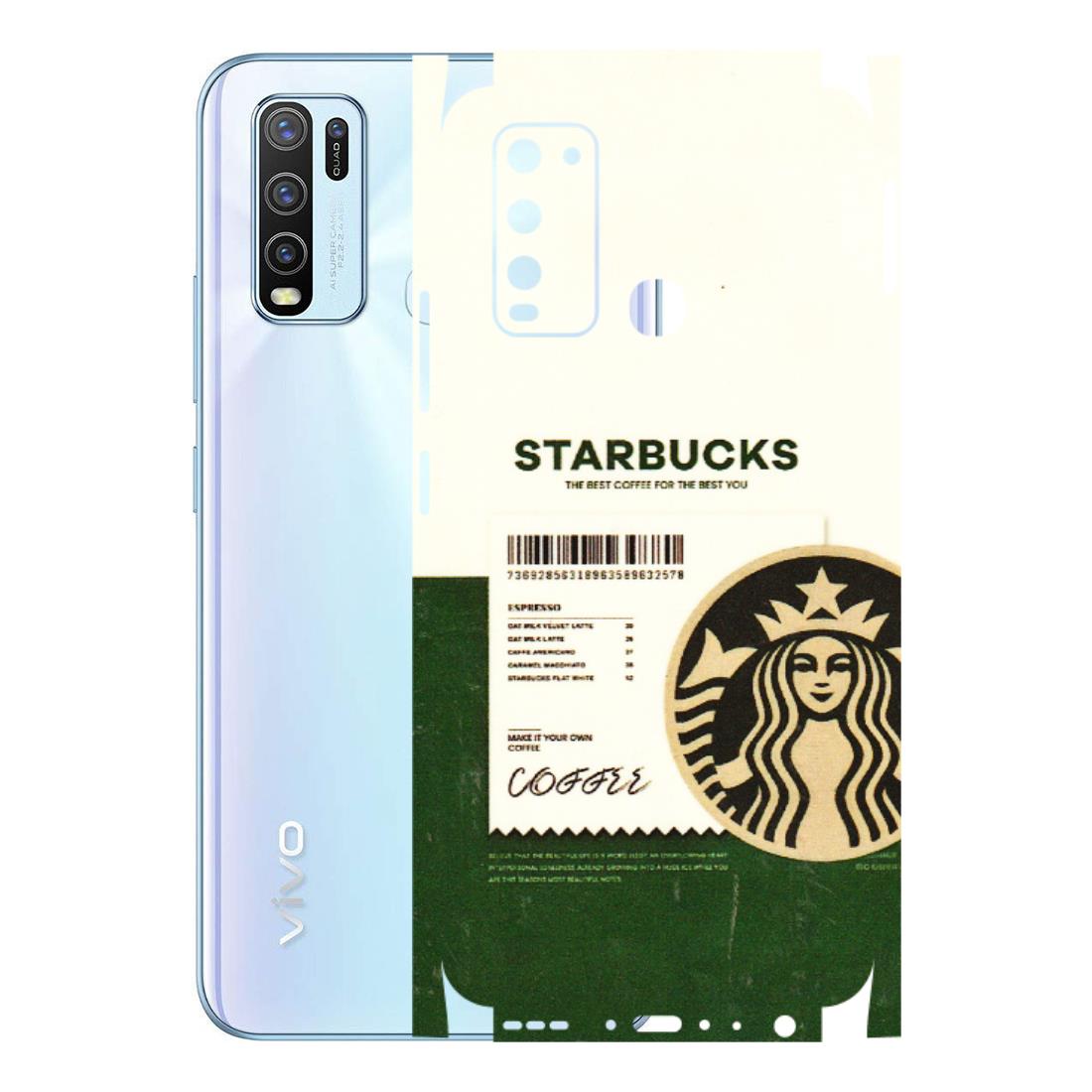 VIVO Y Series Phone Skins (All Models) - Starbucks Barcode - 3D Embossed Finish (L-308) Vivo Y50