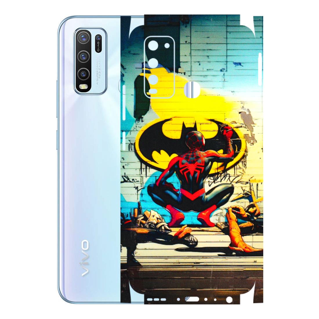VIVO Y Series Phone Skins (All Models) - New Spiderman Bat Logo - 3D Embossed Finish (L-309) Vivo Y50