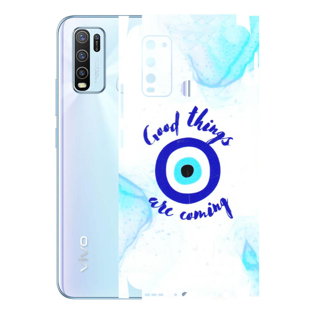 VIVO Y Series Phone Skins (All Models) - Evil Eye Good Things Are Coming - 3D Embossed Finish (L-322) Vivo Y50