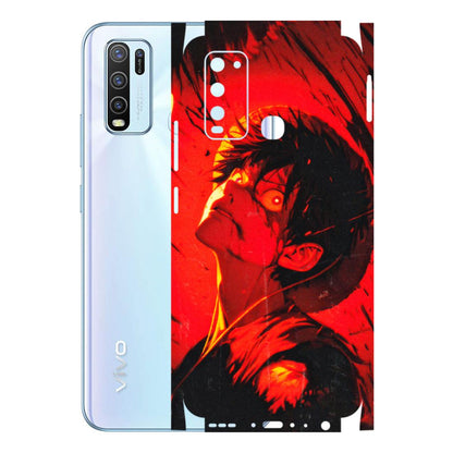 VIVO Y Series Phone Skins (All Models) - D.Luffy Power Up One Piece Anime - 3D Embossed Finish (L-326) Vivo Y50