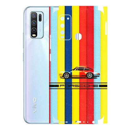 VIVO Y Series Phone Skins (All Models) - Multicolour Porche - 3D Embossed Finish (L-39) Vivo Y50