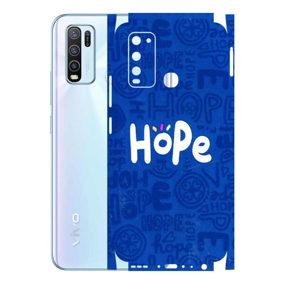 VIVO Y Series Phone Skins (All Models) - Hope Doodles Blue - 3D Embossed Finish (L-43) Vivo Y50