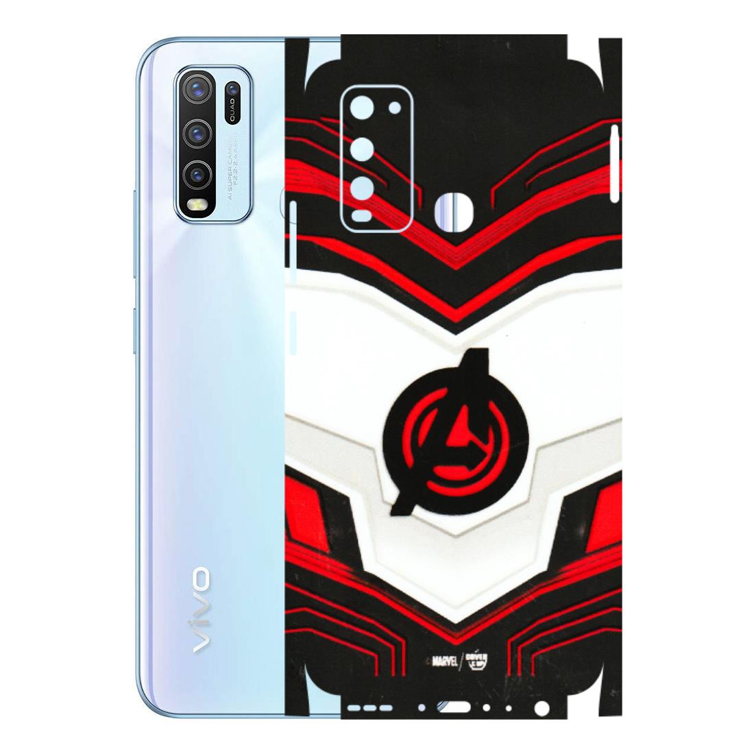 VIVO Y Series Phone Skins (All Models) - Avengers Logo - 3D Embossed Finish (L-55) Vivo Y50