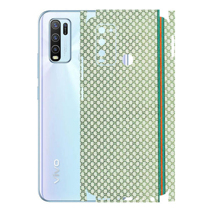 VIVO Y Series Phone Skins (All Models) - Gucci Fabric Pattern - 3D Embossed Finish (L-73) Vivo Y50