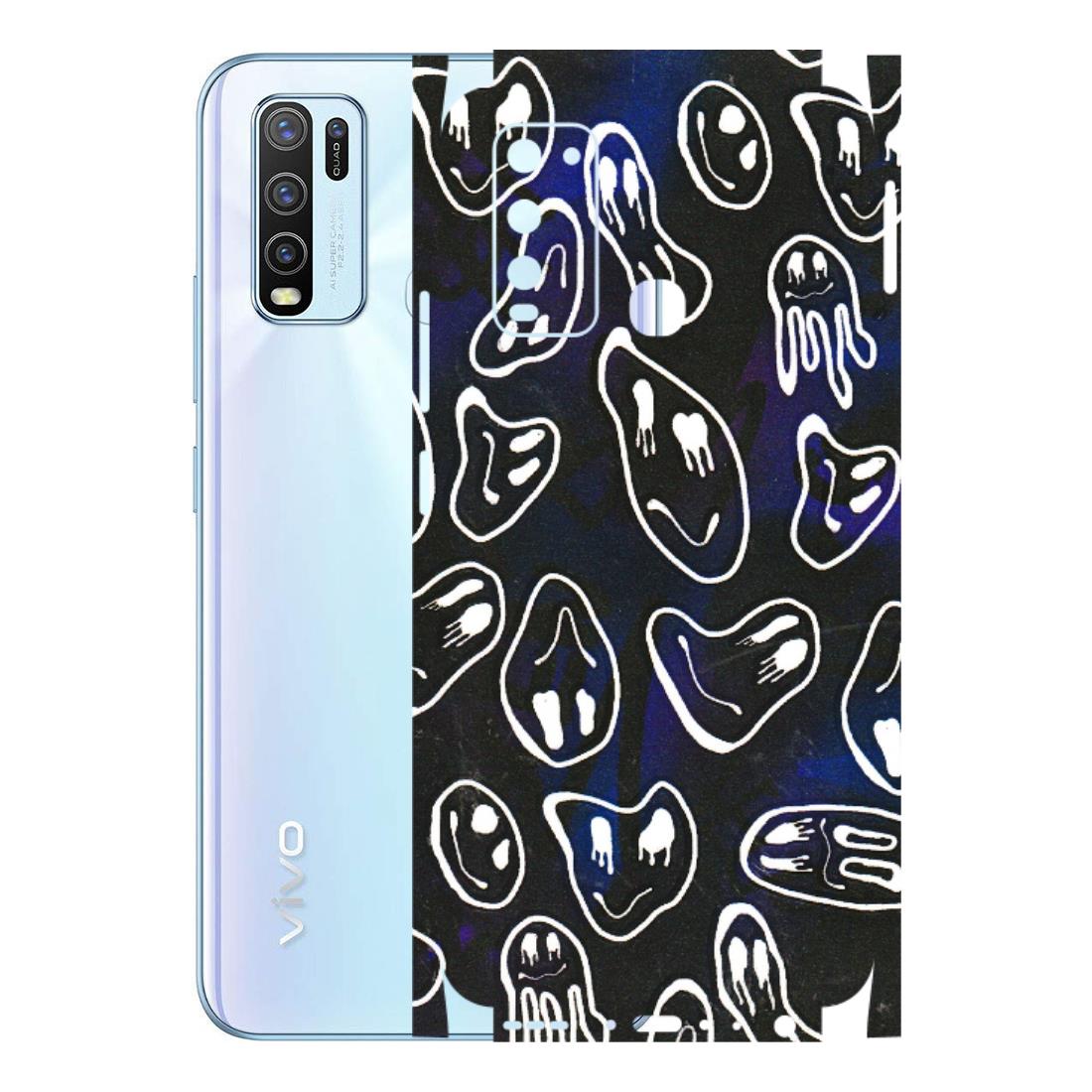 VIVO Y Series Phone Skins (All Models) - Distorted Smileys - 3D Embossed Finish (L-92) Vivo Y50