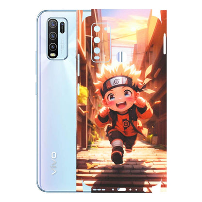 VIVO Y Series Phone Skins (All Models) - Naruto Cute Toon Running - Matte Finish (M-04) Vivo Y50