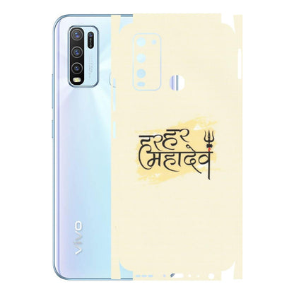 VIVO Y Series Phone Skins (All Models) - Har Har Mahadev - Matte Finish (M-10) Vivo Y50