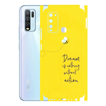 VIVO Y Series Phone Skins (All Models) - Dream Is Nothing Without Action - Matte Finish (M-138) Vivo Y50