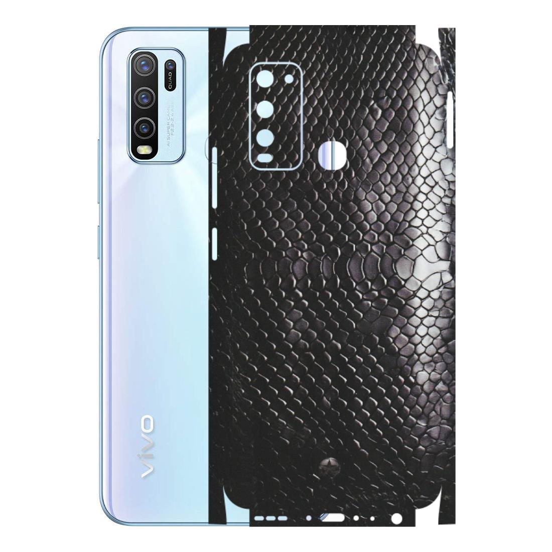 VIVO Y Series Phone Skins (All Models) - Black Snack Leather - Matte Finish (M-147) Vivo Y50