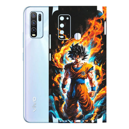 VIVO Y Series Phone Skins (All Models) - Goku Transformation Anime - Matte Finish (M-159) Vivo Y50