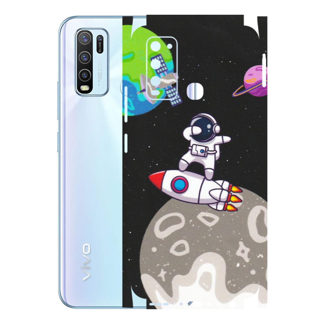 VIVO Y Series Phone Skins (All Models) - Astronaut Vibing Toon Running - Matte Finish (M-39) Vivo Y50