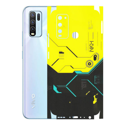 VIVO Y Series Phone Skins (All Models) - Black Yellow Technica - Matte Finish (M-53) Vivo Y50