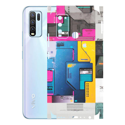 VIVO Y Series Phone Skins (All Models) - Colourfull Motherboard Internals - Matte Finish (M-55) Vivo Y50
