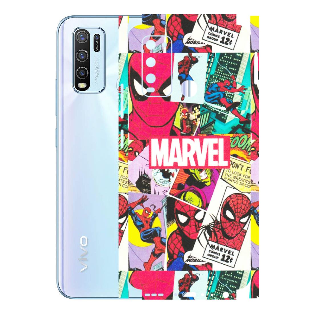 VIVO Y Series Phone Skins (All Models) - Marvel Comic Spiderman Grafitti - Matte Finish (M-72) Vivo Y50