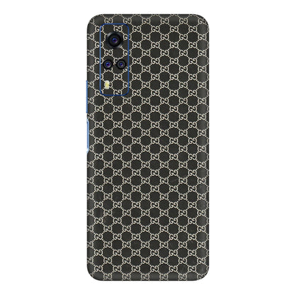 VIVO Y Series Phone Skins (All Models) - Black G Print - 3D Embossed Finish (L-109) Vivo Y51A