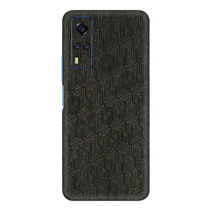 VIVO Y Series Phone Skins (All Models) - Black Abstract Pattern - 3D Embossed Finish (L-117) Vivo Y51A