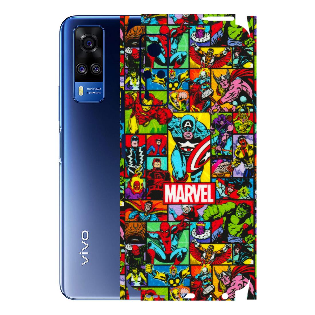VIVO Y Series Phone Skins (All Models) - MARVELOUS Comic Characters - 3D Embossed Finish (L-129) Vivo Y51A