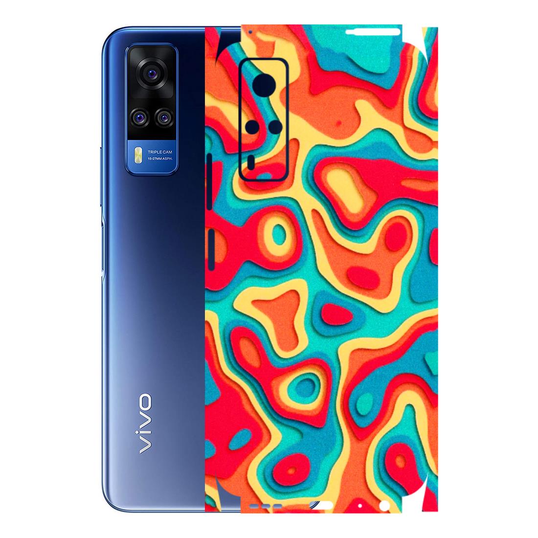 VIVO Y Series Phone Skins (All Models) - Abstract Swirl - 3D Embossed Finish (L-150) Vivo Y51A