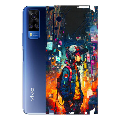 VIVO Y Series Phone Skins (All Models) - Street Anime Guy - 3D Embossed Finish (L-158) Vivo Y51A