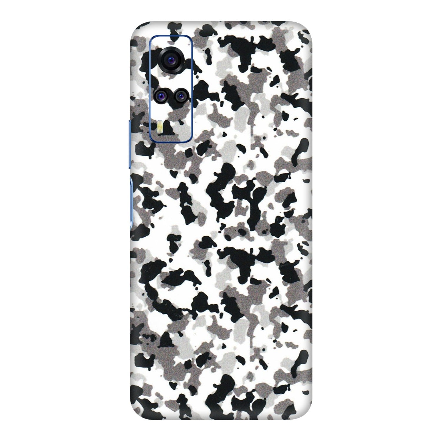 VIVO Y Series Phone Skins (All Models) - White Black Camouflage - 3D Embossed Finish (L-18) Vivo Y51A