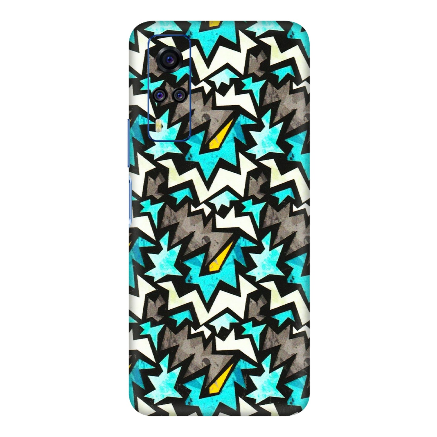 VIVO Y Series Phone Skins (All Models) - Funky Zig Zag - 3D Embossed Finish (L-223) Vivo Y51A