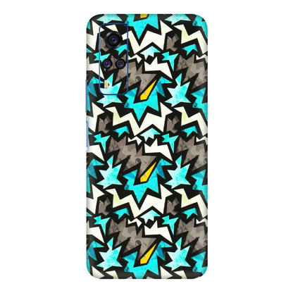 VIVO Y Series Phone Skins (All Models) - Funky Zig Zag - 3D Embossed Finish (L-223) Vivo Y51A