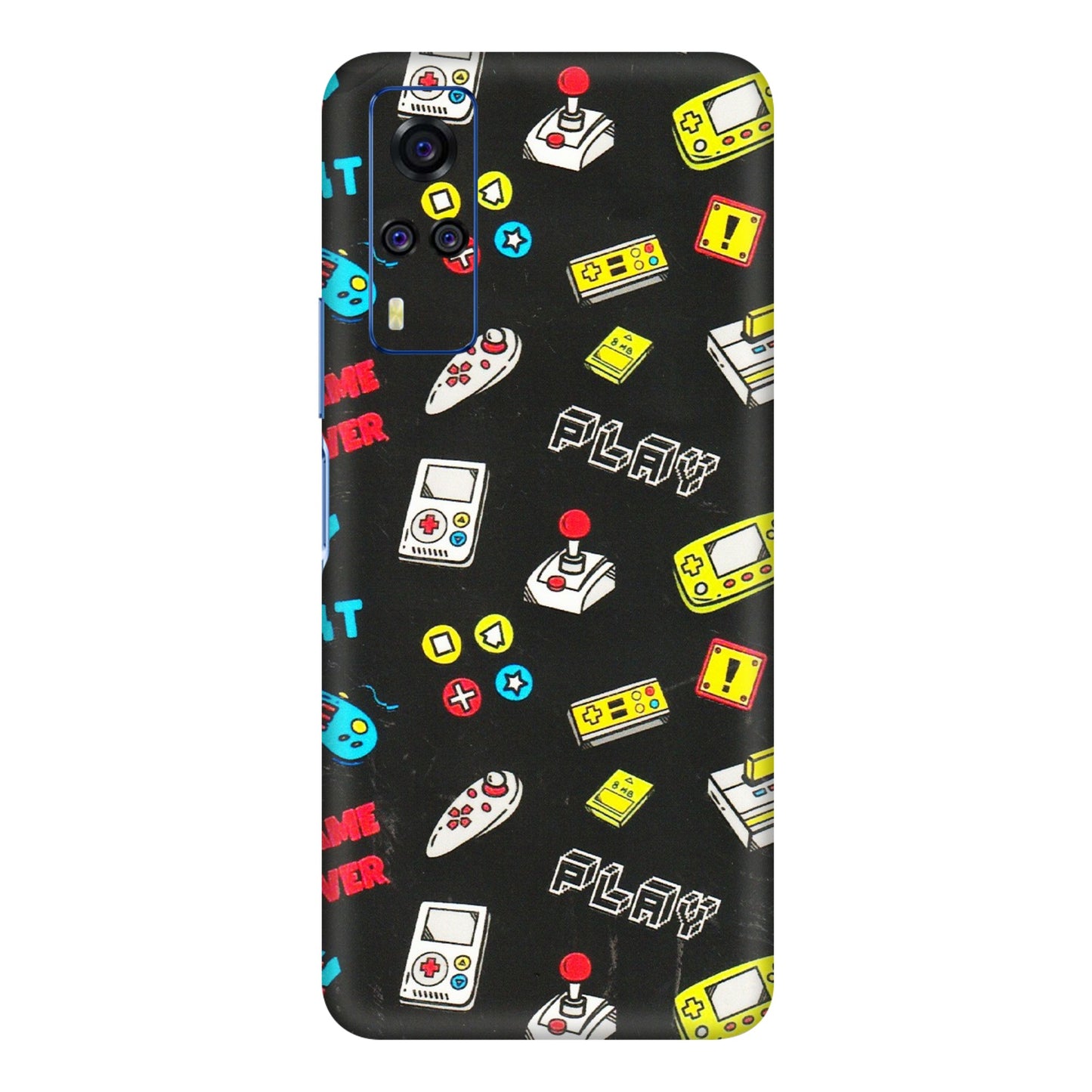 VIVO Y Series Phone Skins (All Models) - Gaming Doodles - 3D Embossed Finish (L-224) Vivo Y51A