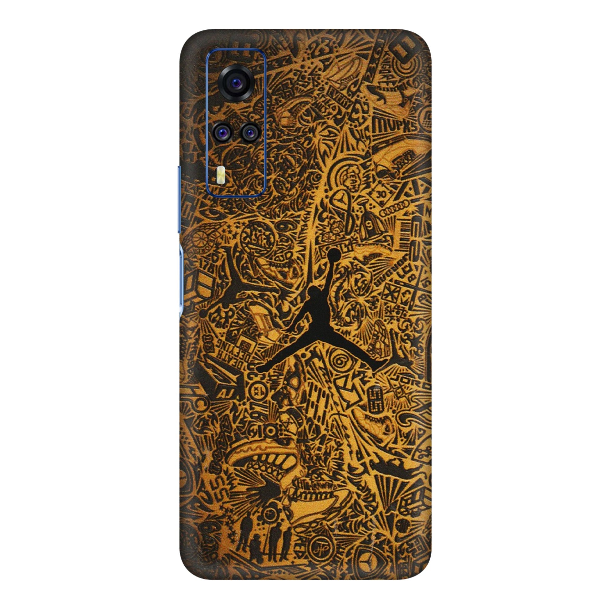 VIVO Y Series Phone Skins (All Models) - Premium Gold Basketball Player - 3D Embossed Finish (L-236) Vivo Y51A