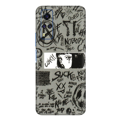 VIVO Y Series Phone Skins (All Models) - Never Have Love Anime - 3D Embossed Finish (L-260) Vivo Y51A