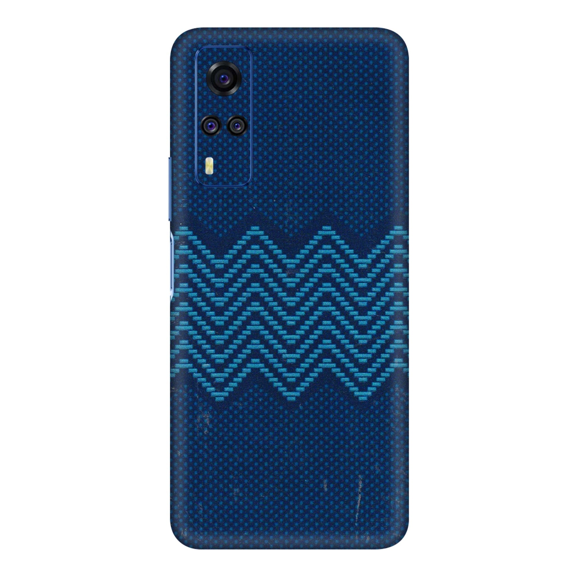 VIVO Y Series Phone Skins (All Models) - Blue Sober Waves - 3D Embossed Finish (L-306) Vivo Y51A