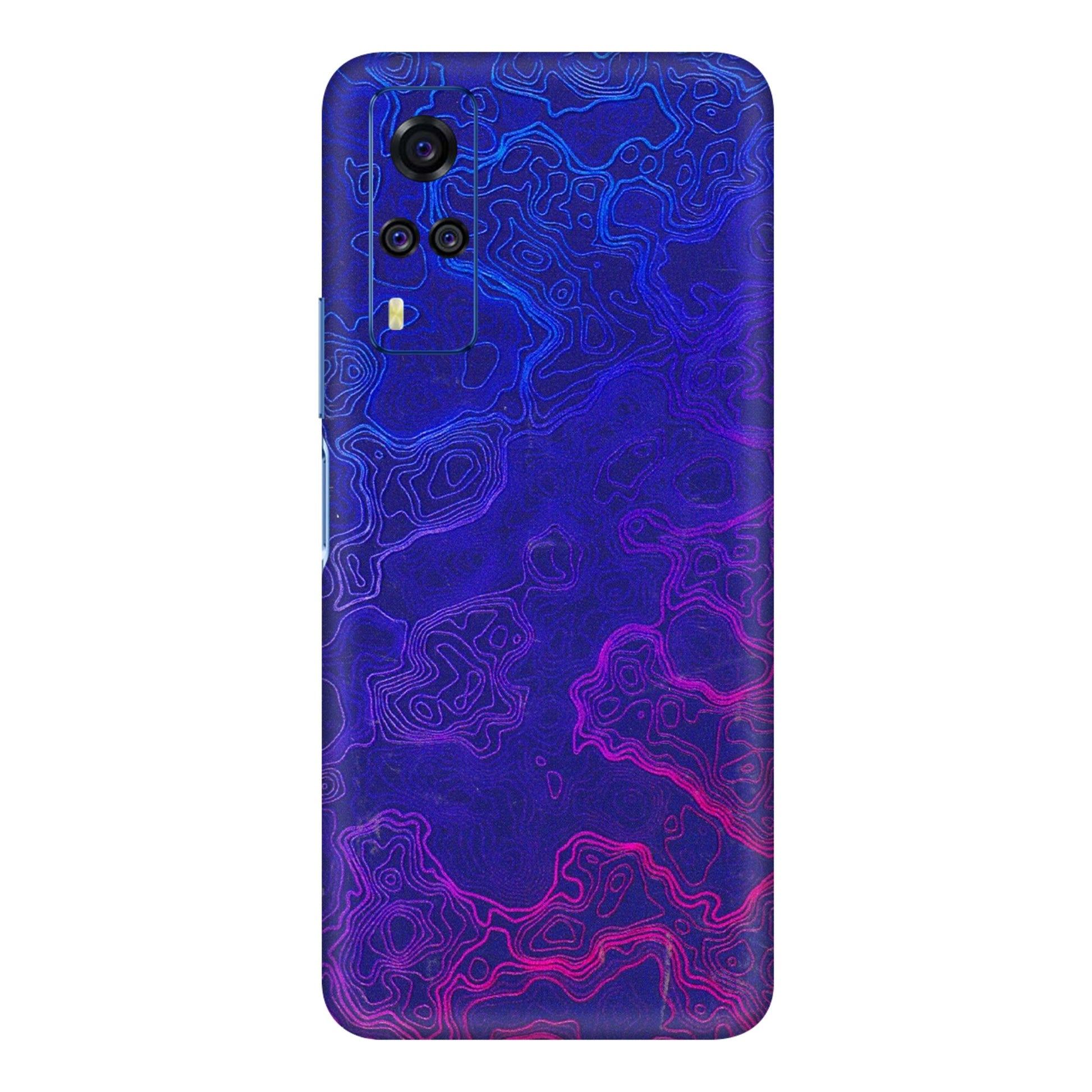 VIVO Y Series Phone Skins (All Models) - Purple Ripples Swirl - 3D Embossed Finish (L-314) Vivo Y51A