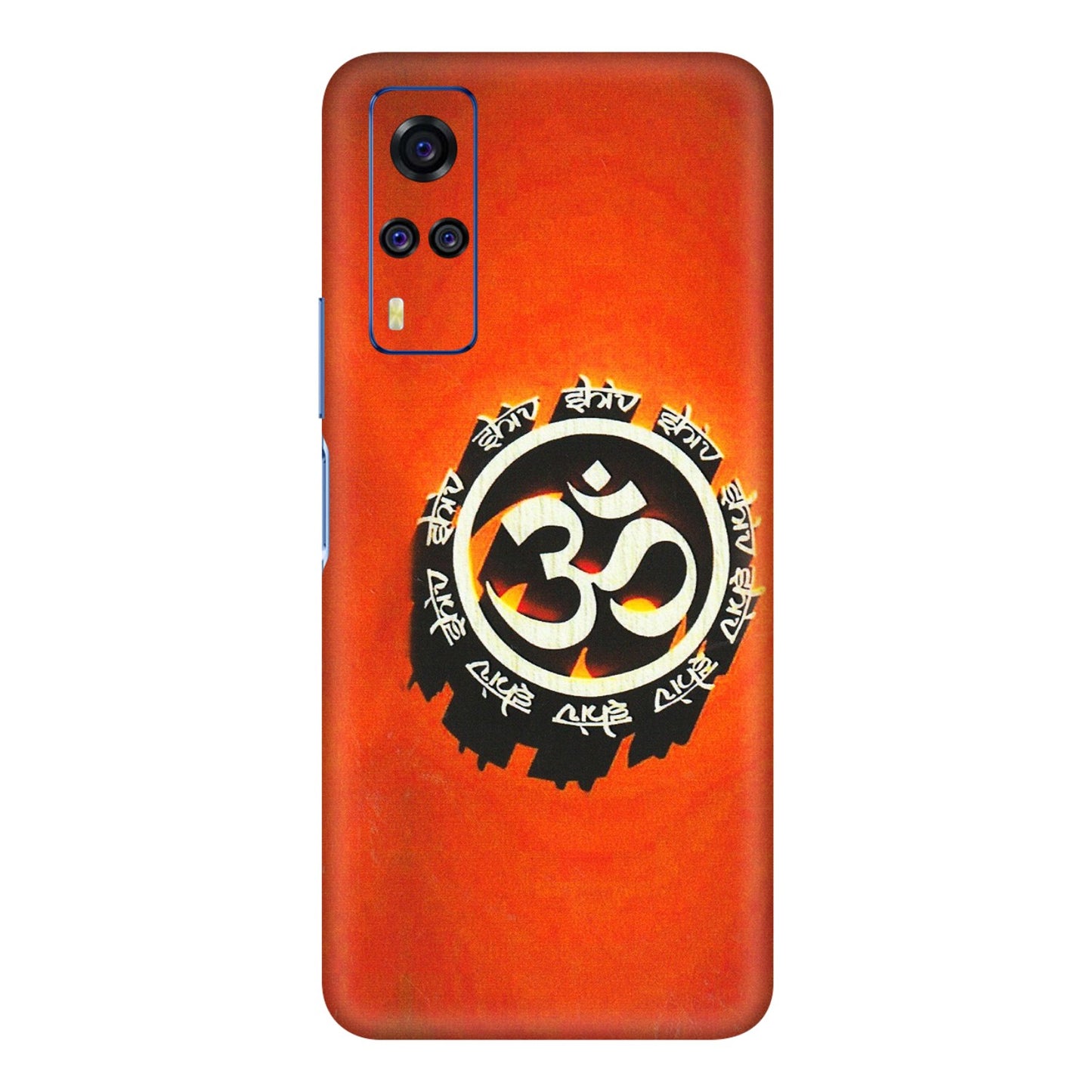 VIVO Y Series Phone Skins (All Models) - Aum Shiv Orange - 3D Embossed Finish (L-32) Vivo Y51A