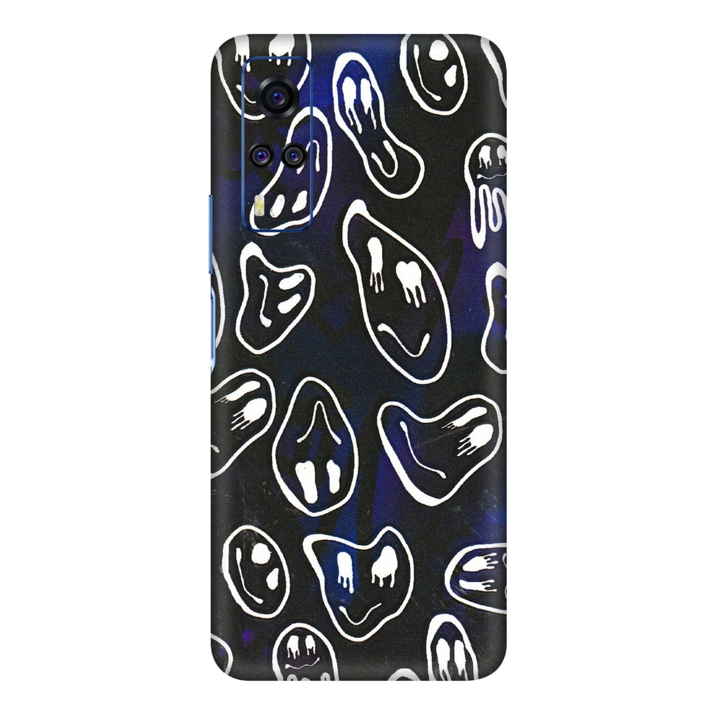 VIVO Y Series Phone Skins (All Models) - Distorted Smileys - 3D Embossed Finish (L-92) Vivo Y51A