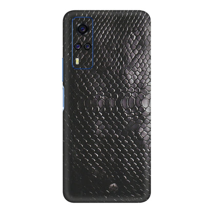 VIVO Y Series Phone Skins (All Models) - Black Snack Leather - Matte Finish (M-147) Vivo Y51A