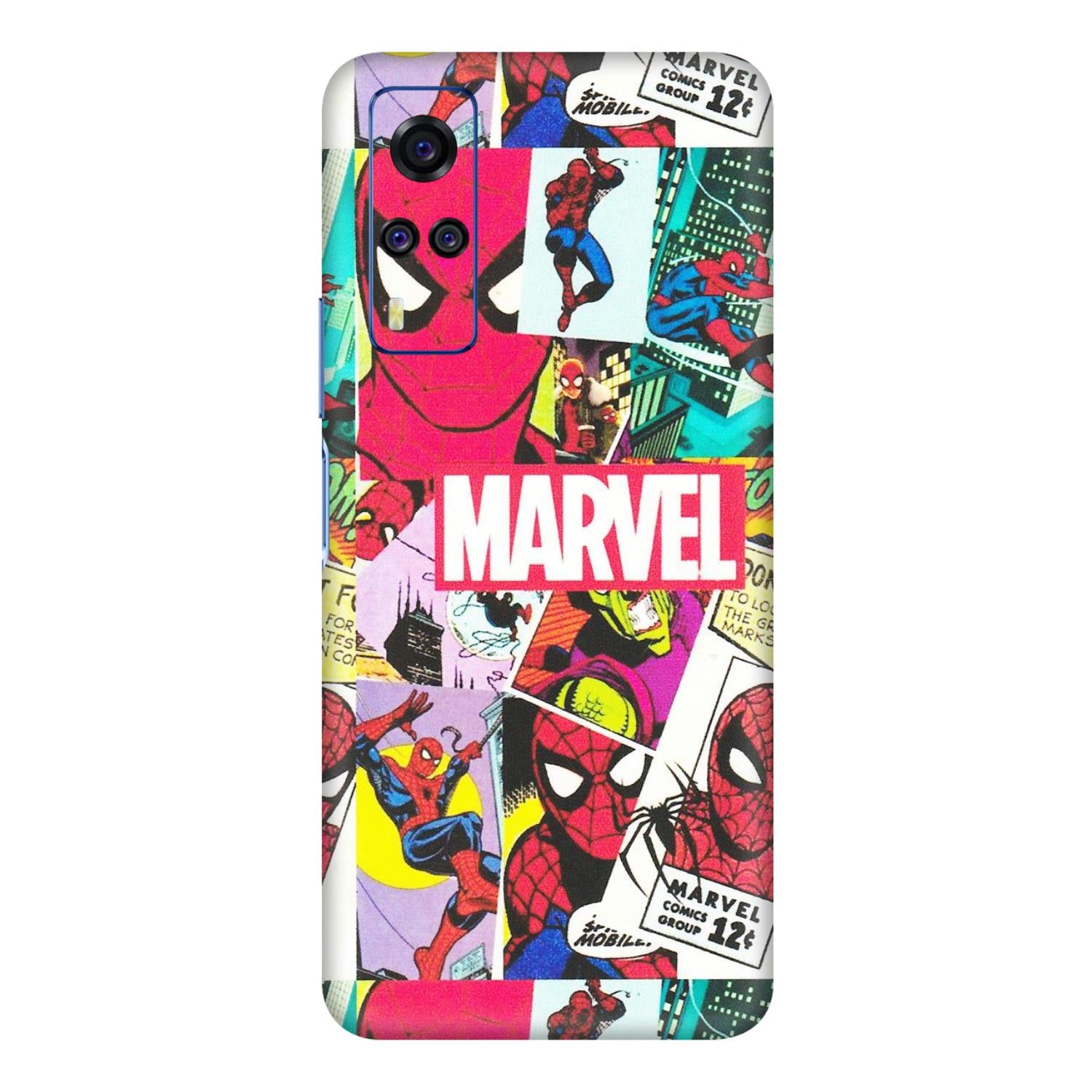 VIVO Y Series Phone Skins (All Models) - Marvel Comic Spiderman Grafitti - Matte Finish (M-72) Vivo Y51A