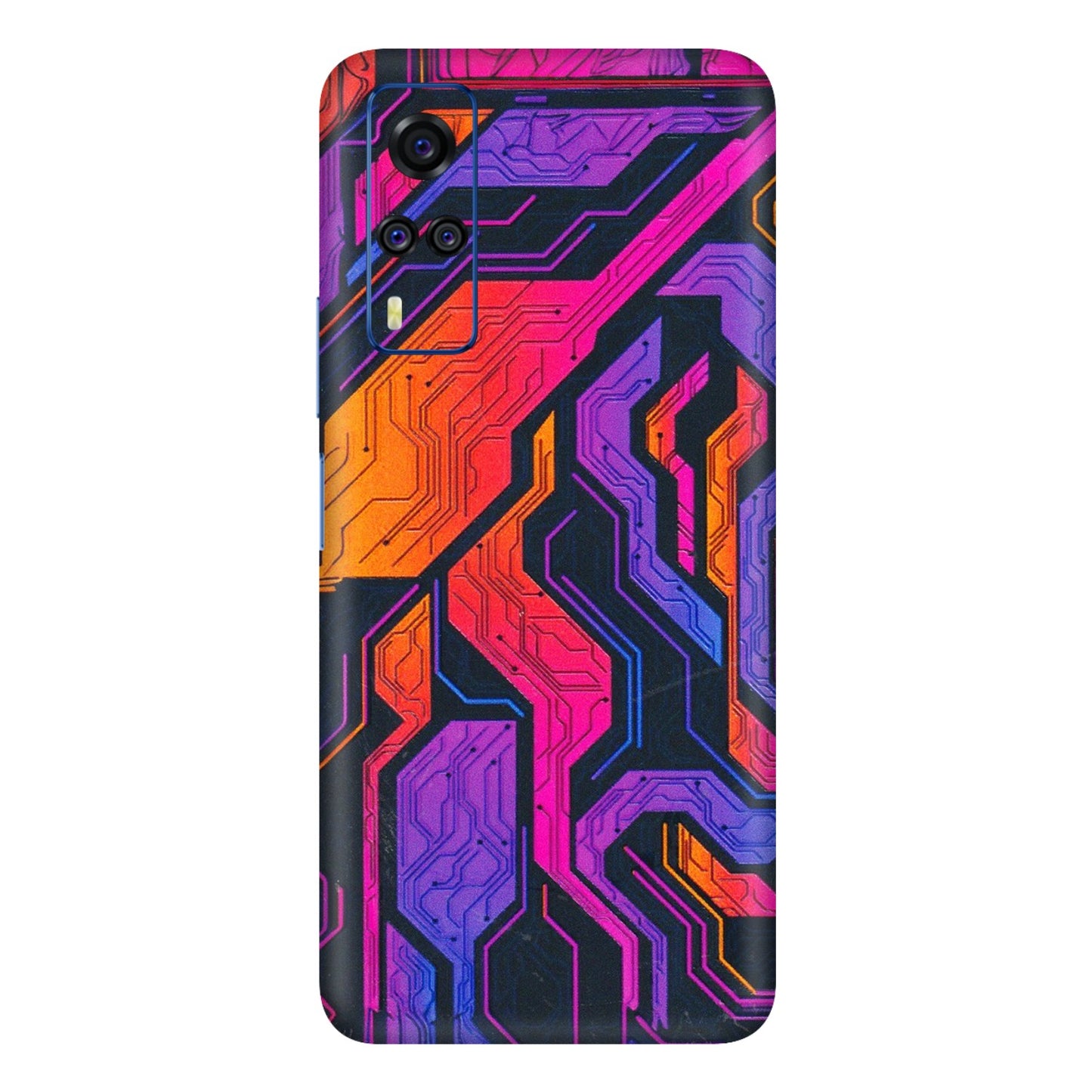 VIVO Y Series Phone Skins (All Models) - Tech Circuits Futuristic - 3D Embossed Finish (L-07) Vivo Y51