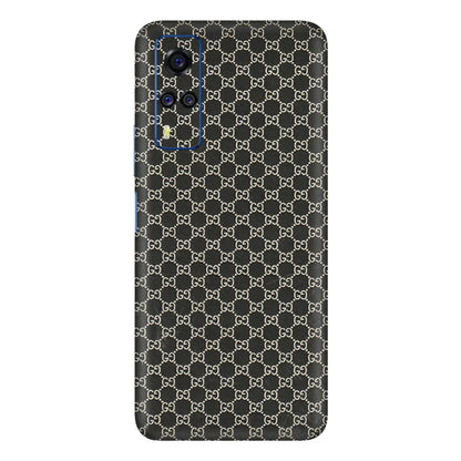 VIVO Y Series Phone Skins (All Models) - Black G Print - 3D Embossed Finish (L-109) Vivo Y51